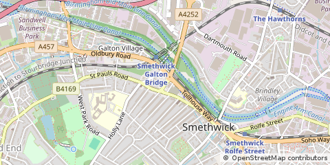 Map of Smethwick, West Midlands