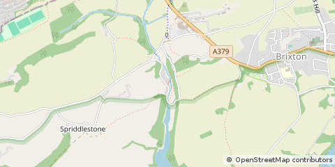 Map of Brixton, Devon
