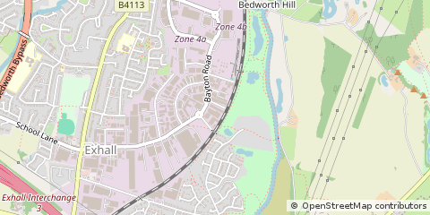Map of Coventry, West Midlands