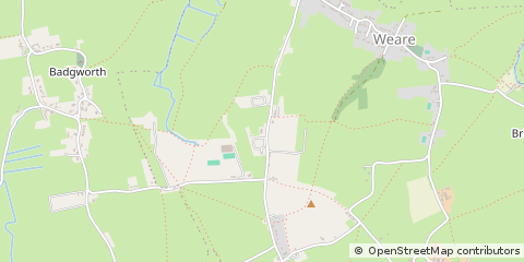 Map of Lower Weare, Somerset
