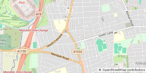 Map of Middlesbrough, Cleveland