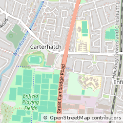 Map of Enfield, Middlesex