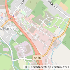 Map of Cross Hands, Carmarthenshire