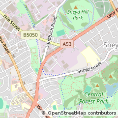 Map of Stoke-on-Trent, Staffordshire