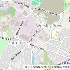 Map of ST. Helens, Merseyside