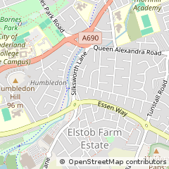 Map of Sunderland