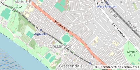 Map of Liverpool, Merseyside