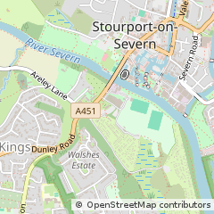 Map of Stourport-on-Severn, Worcestershire