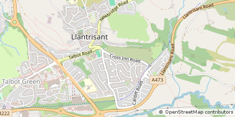 Map of Llantrisant