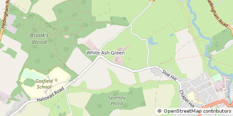 Map of Halstead, Essex