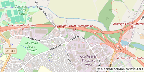 Map of Colchester, Essex
