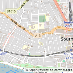 Map of Southend-on-SEA, Essex