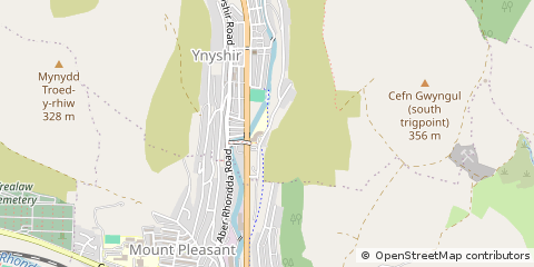 Map of Porth, Mid Glamorgan