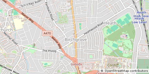Map of Cardiff