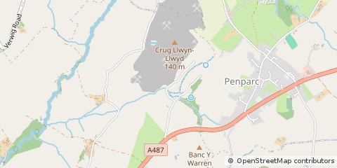 Map of Cardigan, Ceredigion