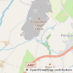 Map of Cardigan, Ceredigion