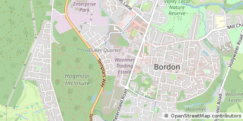 Map of Bordon