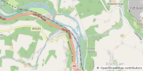 Map of Derbyshire