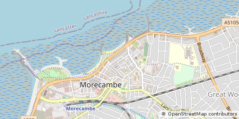 Map of Morecambe, Lancashire