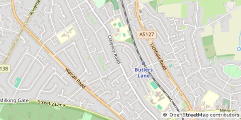 Map of Sutton Coldfield