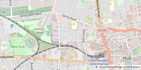 Map of Hull, East Riding of Yorkshire