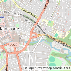 Map of Maidstone, Kent
