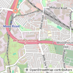 Map of Leeds, West Yorkshire