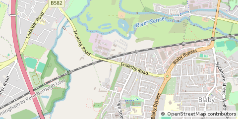 Map of Leicester, Leicestershire