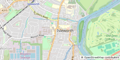 Map of Isleworth, Middlesex