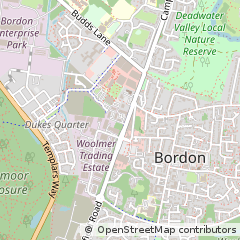 Map of Bordon, Hants