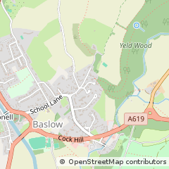 Map of Bakewell, Derbyshire