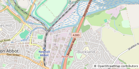 Map of Newton Abbot