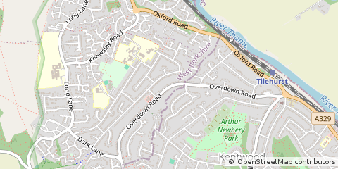 Map of Reading, Berkshire