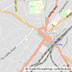 Map of Purley, Surrey
