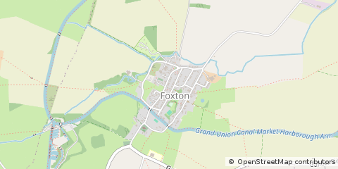 Map of Market Harborough, Leicestershire