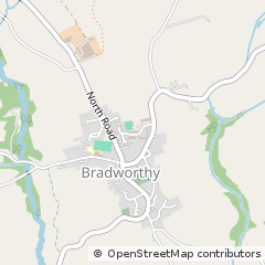 Map of Holsworthy, Devon