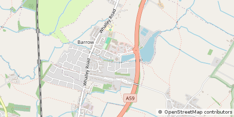 Map of Clitheroe, Lancs
