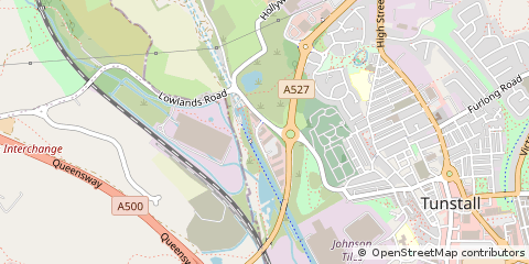 Map of Stoke-on-Trent, Staffordshire