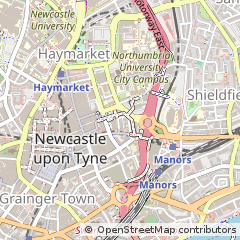 Map of Newcastle Upon Tyne