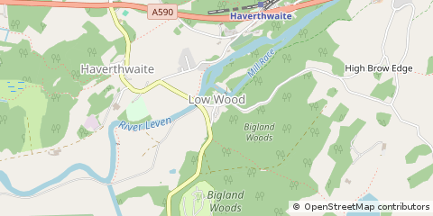 Map of Ulverston, Cumbria