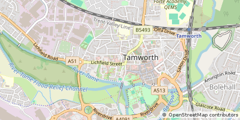 Map of Tamworth