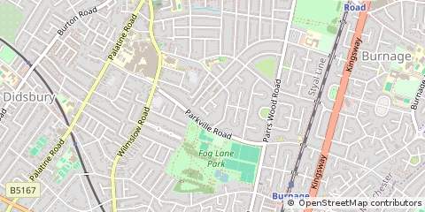 Map of Manchester, Lancashire