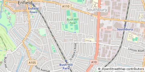 Map of Enfield, London