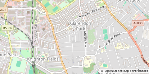 Map of Leicester