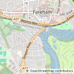 Map of Fareham, Hampshire