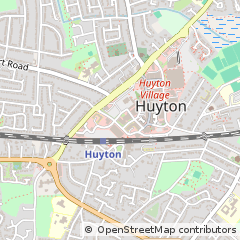 Map of Huyton, Merseyside