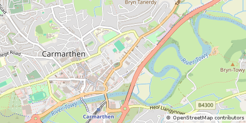 Map of Carmarthen