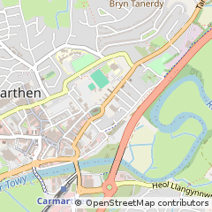 Map of Carmarthen