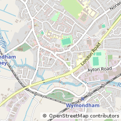 Map of Wymondham, Norfolk