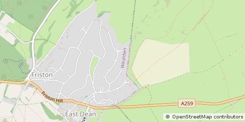 Map of Eastbourne, East Sussex